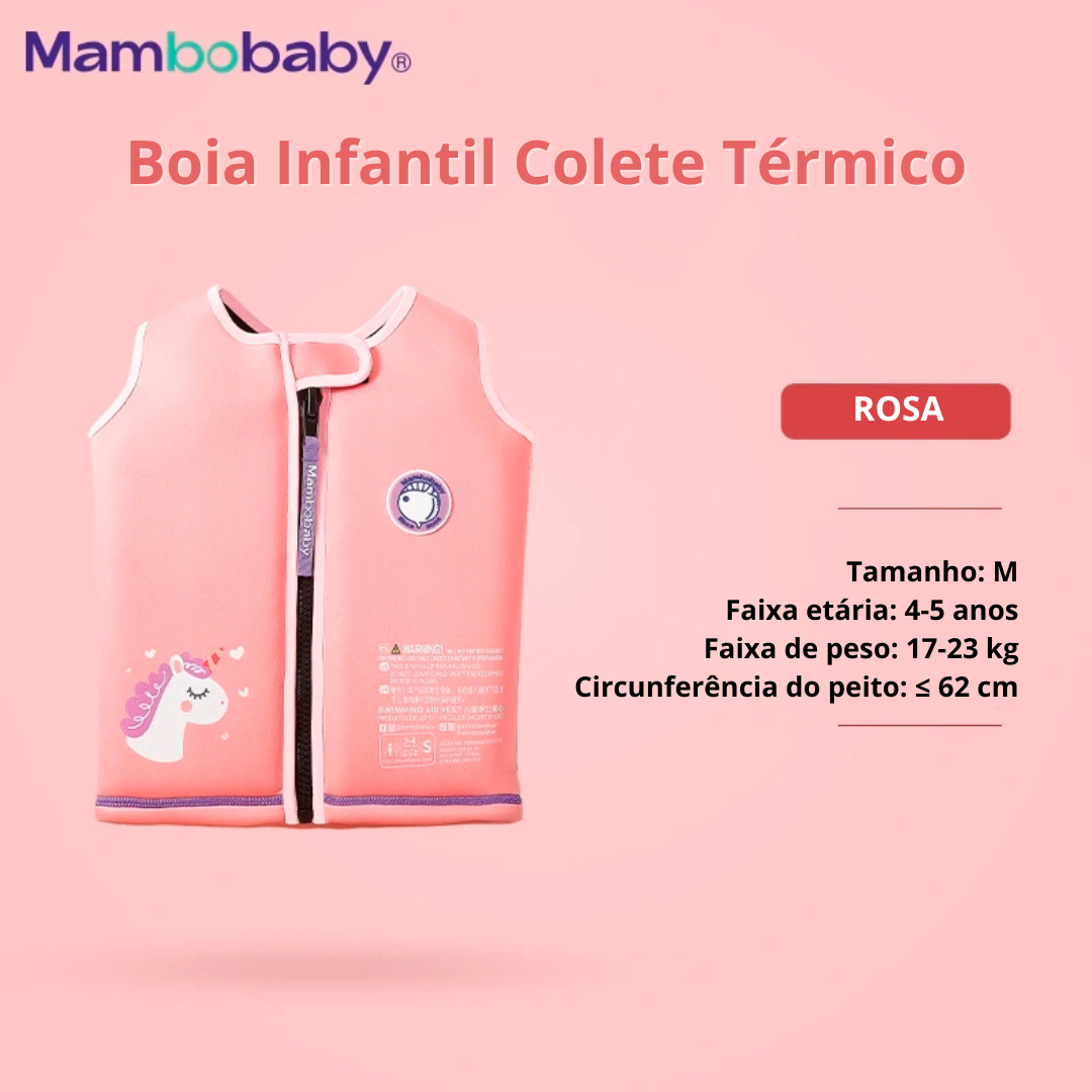 Boia Infantil Colete Térmico Mambobaby