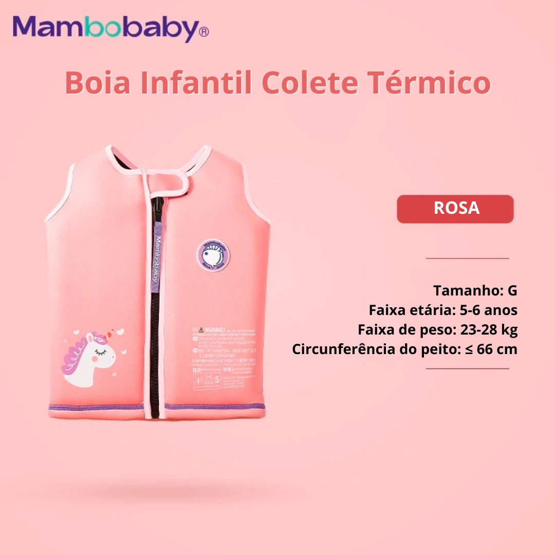 Boia Infantil Colete Térmico Mambobaby