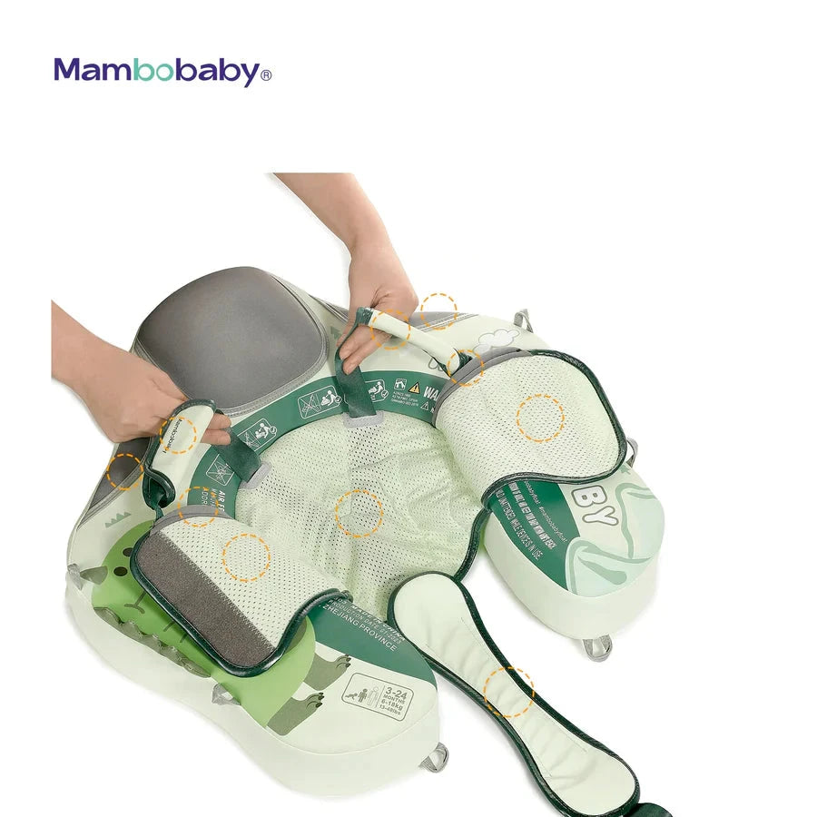 Boia MamboBaby Dinossauro 2024 Com Cobertura e Proteção Solar