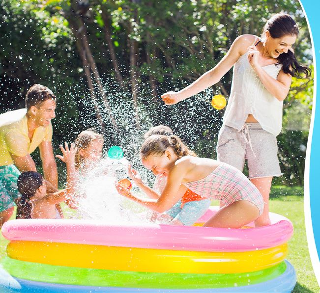 Balões d'água reutilizáveis