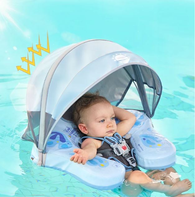 Boia MamboBaby Butterfly Com Cobertura e Proteção Solar