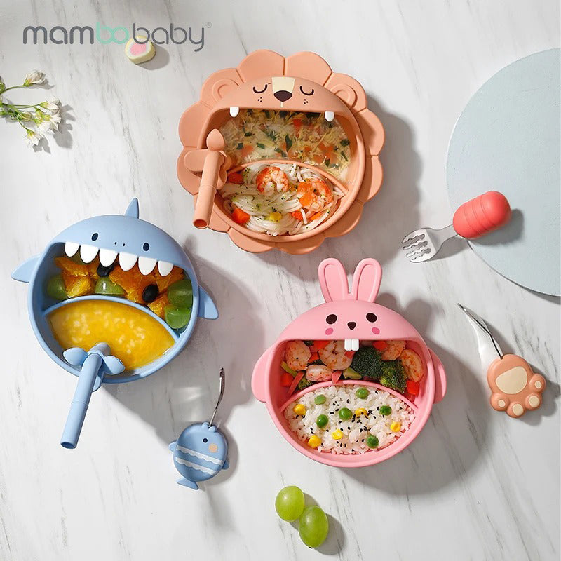 Utensilios de Silicone para Alimentação Infantil