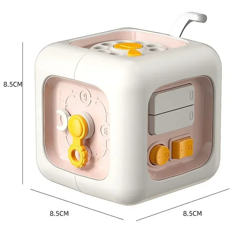 Brinquedo Sensorial Montessori Cubo 6 em 1