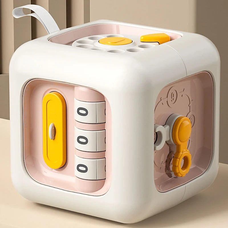 Brinquedo Sensorial Montessori Cubo 6 em 1
