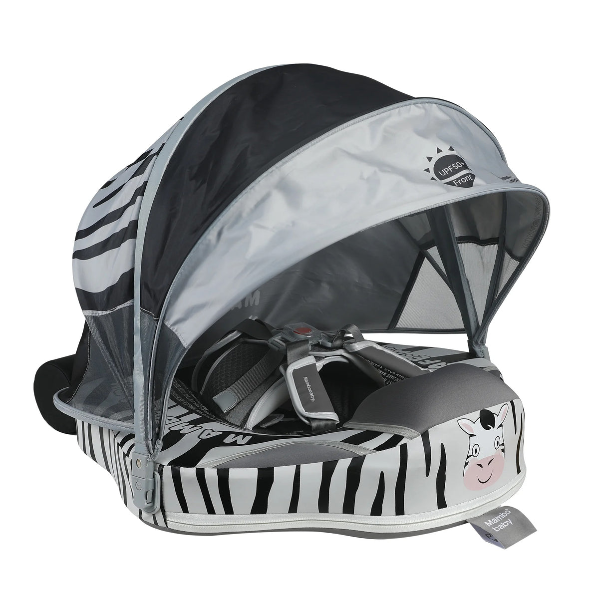Boia Mambobaby Zebra Deluxe Com Cobertura e Proteção Solar
