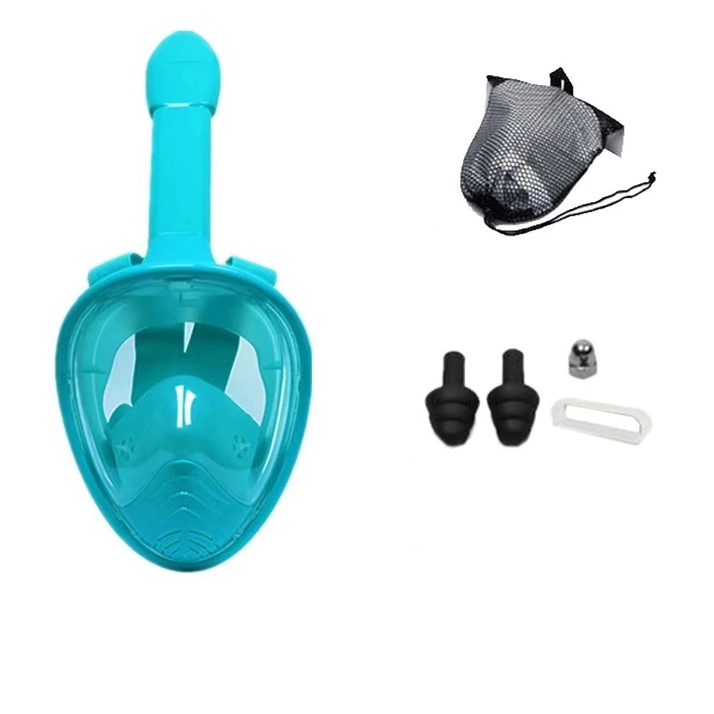 Máscara de Mergulho Snorkel Infantil 180°