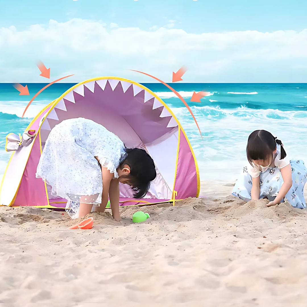 Tenda Infantil Com Piscina e Proteção Solar