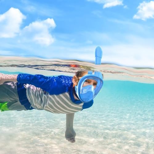 Máscara de Mergulho Snorkel Infantil 180°