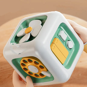 Brinquedo Sensorial Montessori Cubo 6 em 1