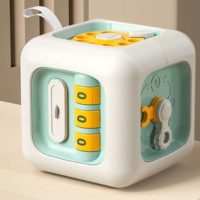 Brinquedo Sensorial Montessori Cubo 6 em 1